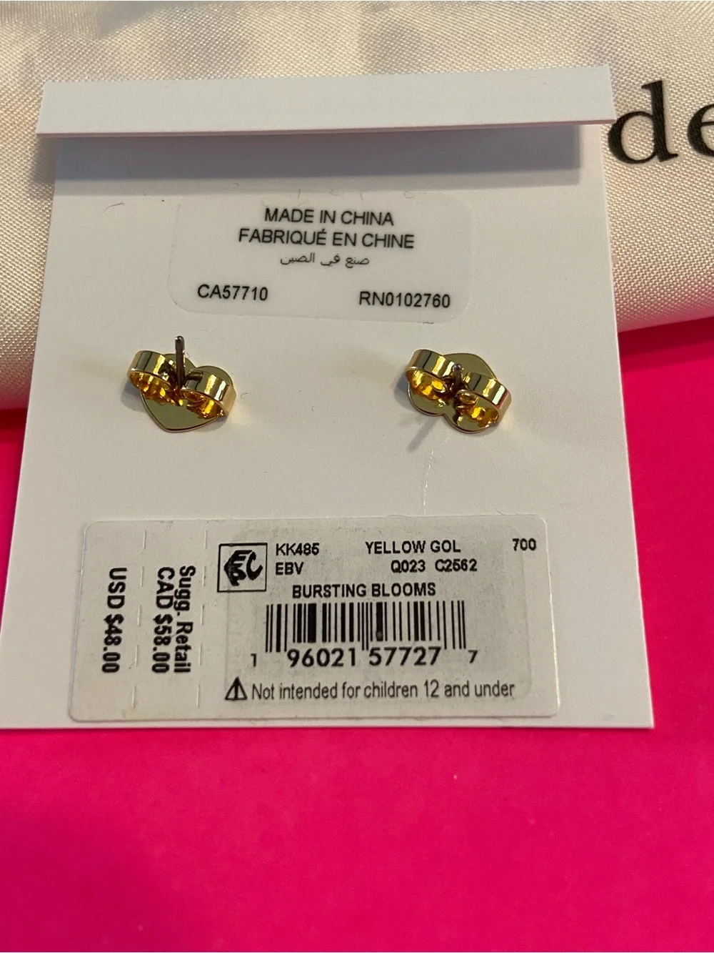 KATE SPADE ! EARRINGS ❤️ - Picture 3 of 4